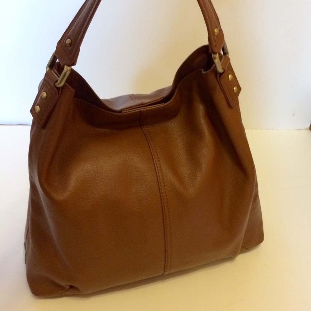 Genuine Leather Brown Handbag